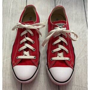 Red Converse All Stars Boy Girl Shoes, Size Youth 3